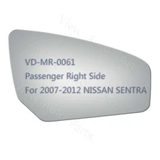 Replacement Mirror Glass+Adhesive for 2007-2012 Nissan Sentra Passenger Side RH