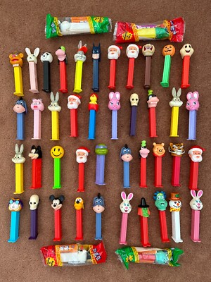 HUGE Lot of Vintage PEZ Candy Dispensers Some In Original