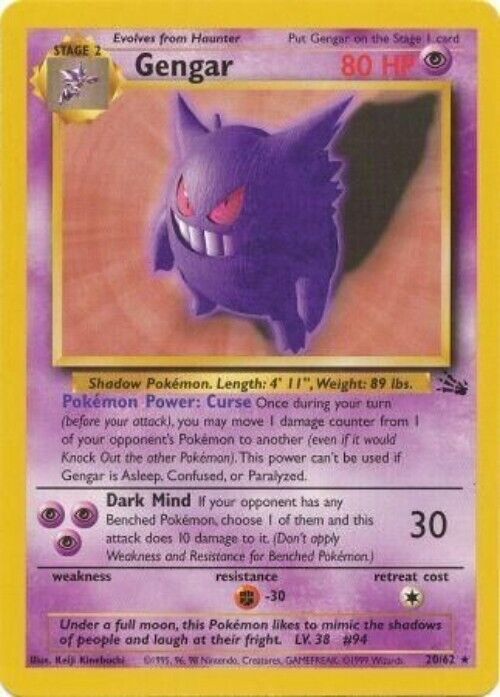 Gengar 15/40 LL Lost Link Japanese Pokemon Card US SELLER