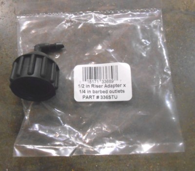 Raindrip 336STU Single Port Riser Adapter 1/2-Inch FPT (Qty-25) (160-A3)