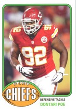 TOPPS-ARCHIVES Dontari Poe CHIEFS Memphis TIGERS