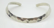 Sterling Silver Hammered Finish Cuff Thai FAS 10 Grams EUC