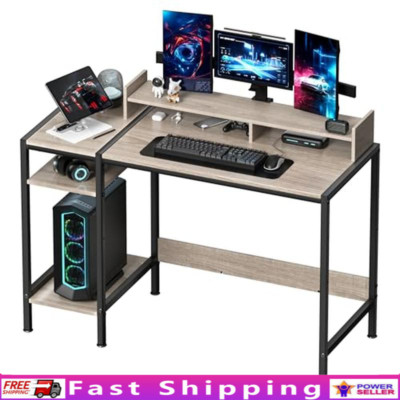 47 inch Gaming Desk W/ Monitor Stand Adjustable Home Office Computer Desk Table