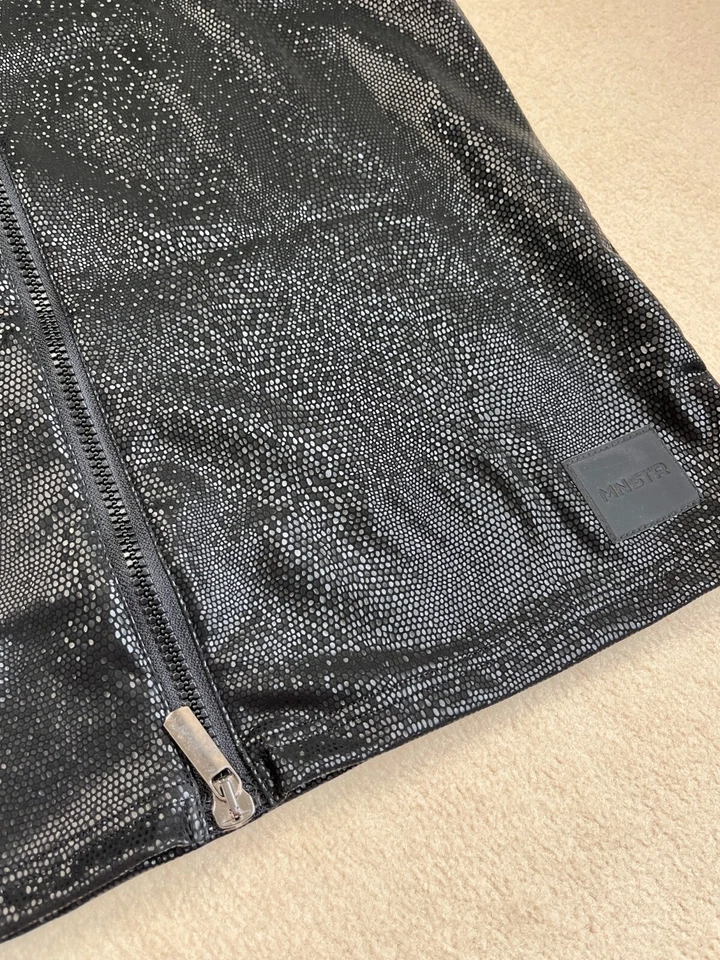 Chaleco con cremallera Manstore M2317 talla S: nuevo negro Reptilienoptik Foto 4 de 4