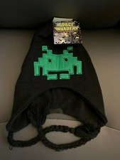 New with Tags NWT Space Invaders Peruvian Beanie Laplander Hat