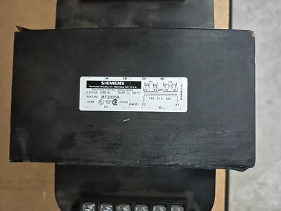 Mt2000a USED - SIEMENS MT2000A 2KVA TRANSFORMER (S-13) | eBay