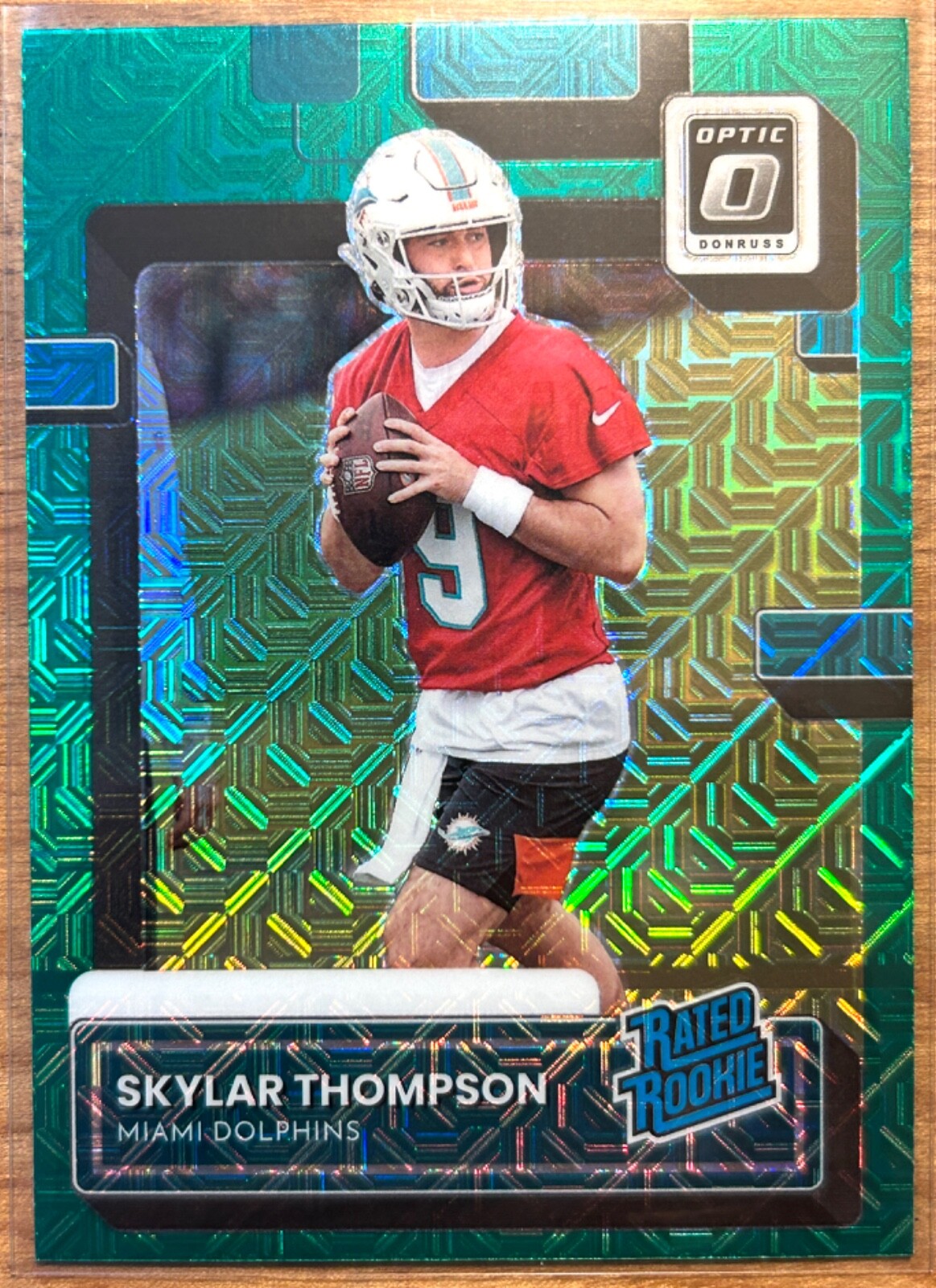 2022 Donruss Optic Preview - Skylar Thompson - Rated Rookie - Green Mojo Prizm