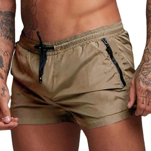 HERREN WEICHE SCHAF ECHT LEDER SHORTS CLUBWEAR GYM SPORT SHORT BOXER GAY FETISCH - Bild 3 von 17