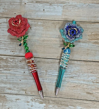 Custom beaded pen Luxury inspired gifts Basket fillers Collect Rose Flower