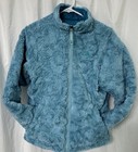 The North Face Youth Girls XL Reversible Mossbud Jacket Full Zip Fleece Blue EUC — photo 2