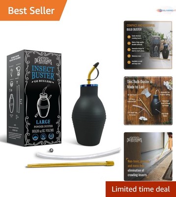 Insect Buster Bulb Duster Handheld Large 14oz Dust Applicator for Pests