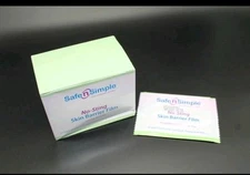 Box of 25 Safe n Simple SNS00807 NO-STING Ostomy Skin Barrier Film Wipes