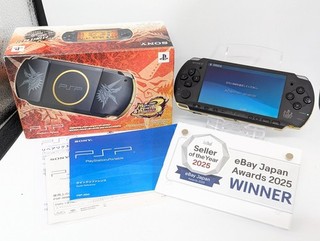 B6049 Sony PSP 3000 console Monster Hunter 3 Black Handheld system Japan w/box x