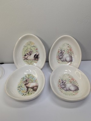 Pottery Barn Easter Egg Shape Bowl Set
