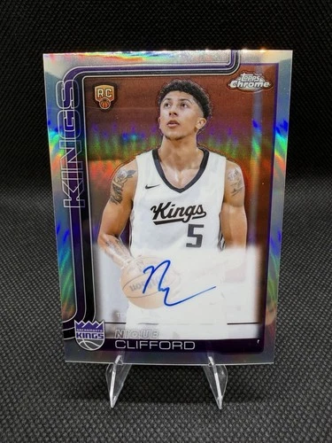 2025-26 Topps Chrome - Rookie Autographs Nique Clifford #TCAR-NC Refractor
