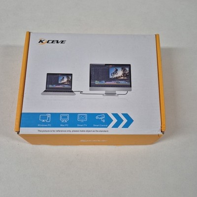 8K@60H KVM Switch 3 Monitors 3 Computers HDMI + DisplayPort, KCEVE USB 3.0 DP/HD