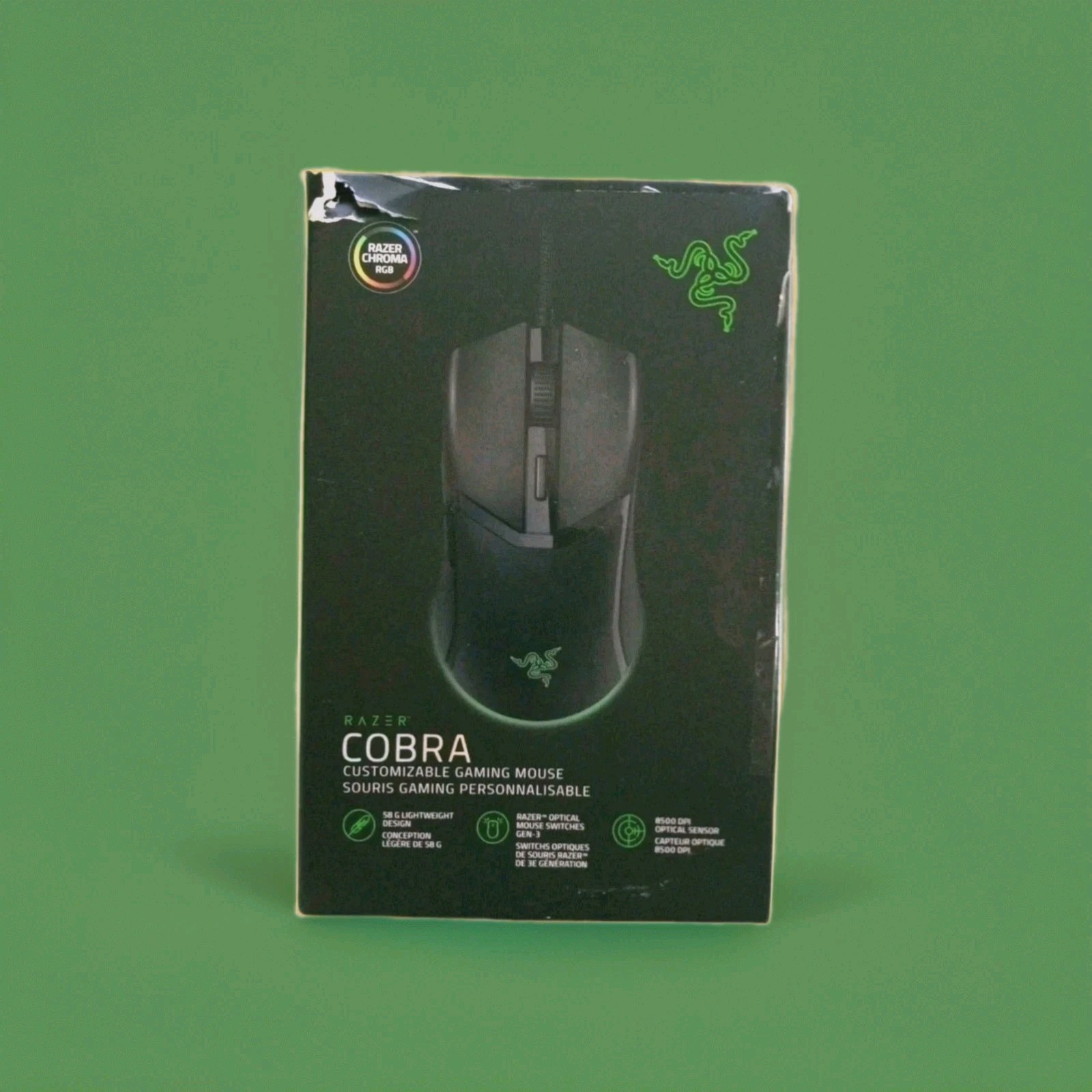 Gaming Mouse Razer Cobra Lightweight With Razer Chroma RGB Wired Pls See Details-image