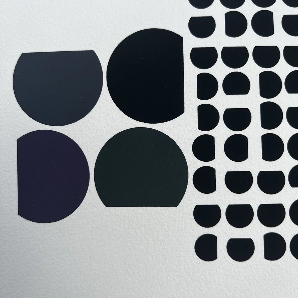 Victor Vasarely Graphik aus Documenta III 1959 Serigraphie Siebdruck Aufl. 300 - Bild 3 von 4