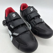 Peloton Cycling Bike Shoes 10.5 Mens 44 EUC Adjustable Strap Lock In Foot Pedals