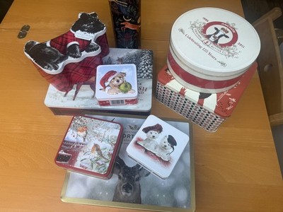 Weihnachtsdosen Restposten-leere Keks-/Kuchenaufbewahrung saisonal Display Requisite x 9