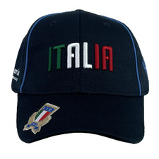 Cappello Italia Rugby Berretto Uomo Macron 24/25 Visiera Curva - Nuovo