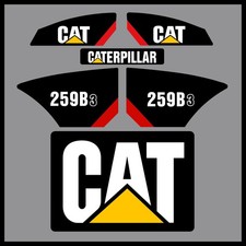 Fits Caterpillar 259B3 Decal Kit Skid Steer-FREE SHIPPING Cat Series 3 Decal Set