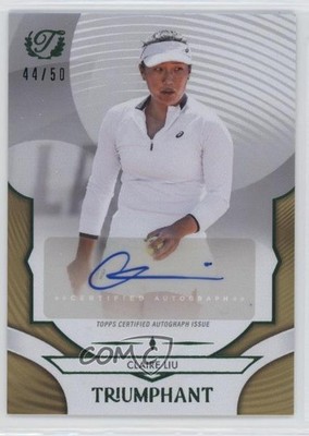2025 Topps Triumphant Gold /50 Claire Liu #56-A Rookie Auto RC 3s8