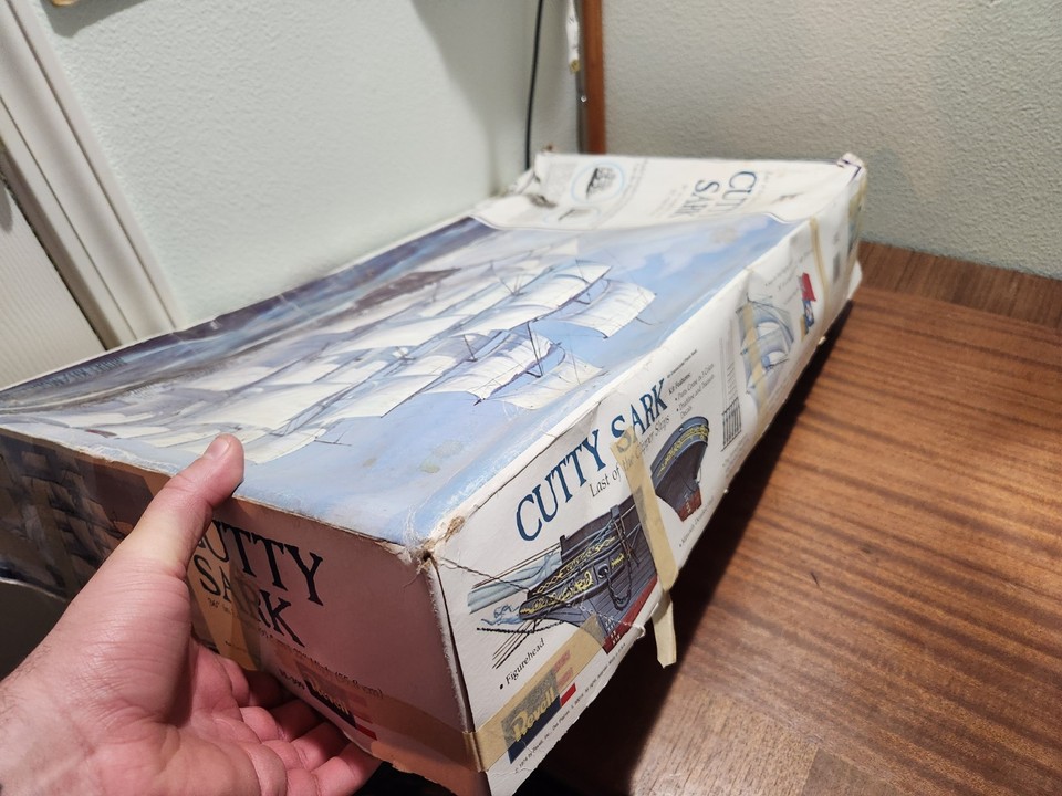 REVELL CUTTY SARK SAILS SHIP LARGE PLASTIC MODEL KIT 1974 H-399 1:96 ...