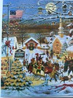1000 Piece Buffalo Jigsaw Puzzle by Charles Wysocki "Small Town Christmas" — photo 2