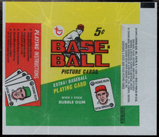 1968 Topps Baseball Wax Wrapper