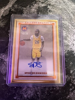 2023-24 Topps Motif - Gallery Graphs Spencer Dinwiddie #GG-SD /25 Auto