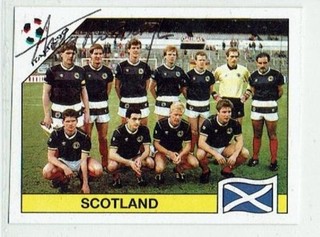 ANDY ROXBURGH signed 1990 Panini World Cup sticker SCOTLAND MANAGER #213