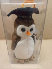Wise the Owl Class of 1998 TY Beanie Baby | RARE: Tag & Manufacturing Error!