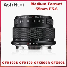 AstrHori 55mm F5.6 Medium Format MF Lens Fr Fuji GFX GFX100S GFX50SII GFX50R 50S