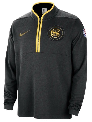 Golden State Warriors Nike Herren City Connect schwarz 1/2 Zip Dri-Fit Pullover - M - Bild 1 von 2