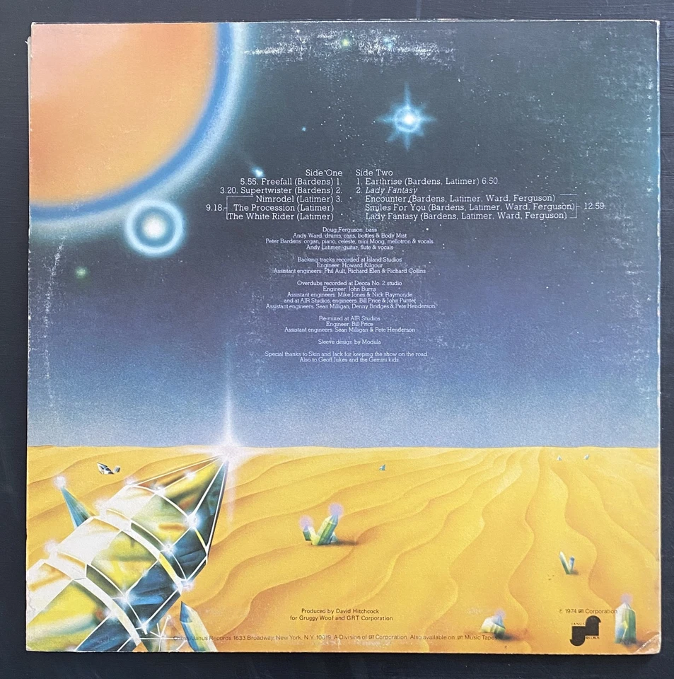 CAMEL MIRAGE LP US 1974  VG+ - Image 2 of 2