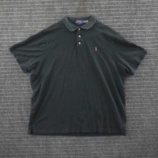 Polo Ralph Lauren Polo Shirt Mens XXL Black Classic Fit Short Sleeve