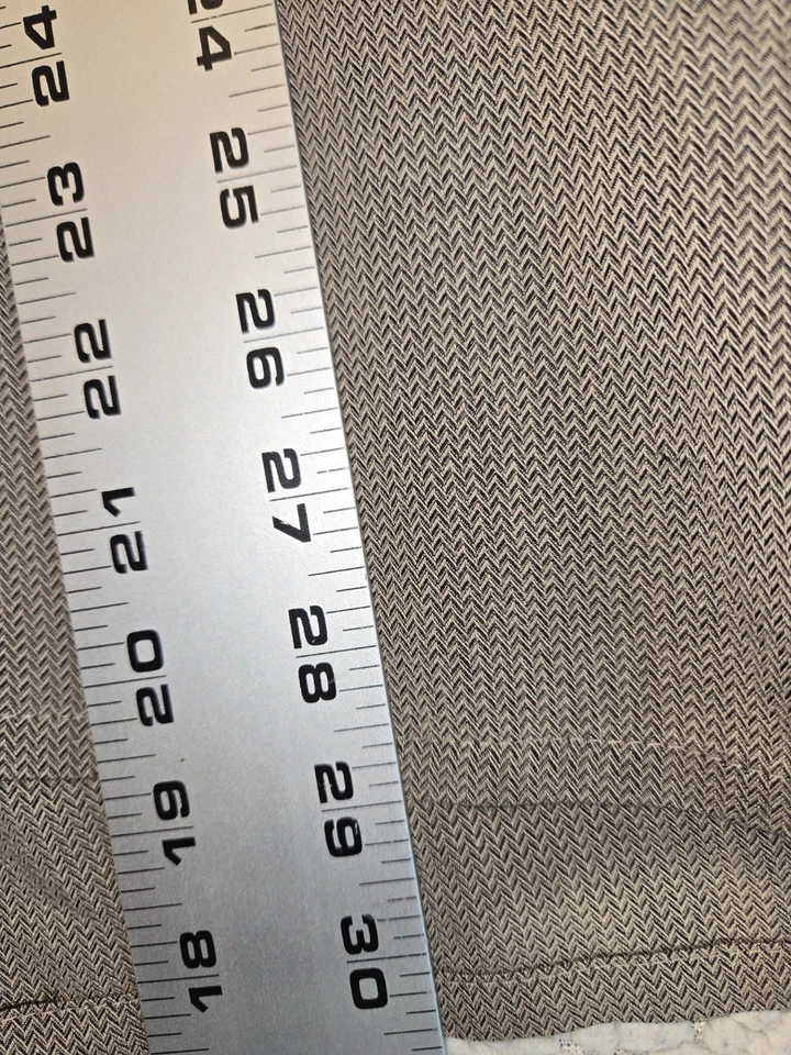 Camisa Pierre Cardin Para Hombre XL L/S Abotonada Espiga Marrón Tostado Rayón/Poliéster Foto 3 de 4