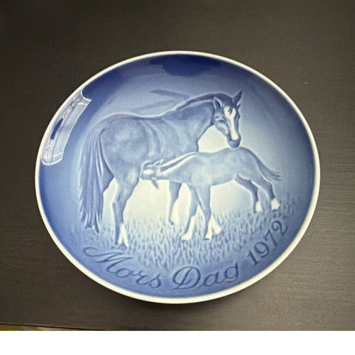B&G Bing & Grondahl Mother’s Day 1972 Horse Porcelain Collector Plate