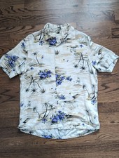 Tasso Elba Hawaiian Shirt Large