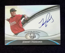 2011 Bowman Platinum Prospect Auto Jimmy Paredes BPA-JP Rookie Auto RC Astros