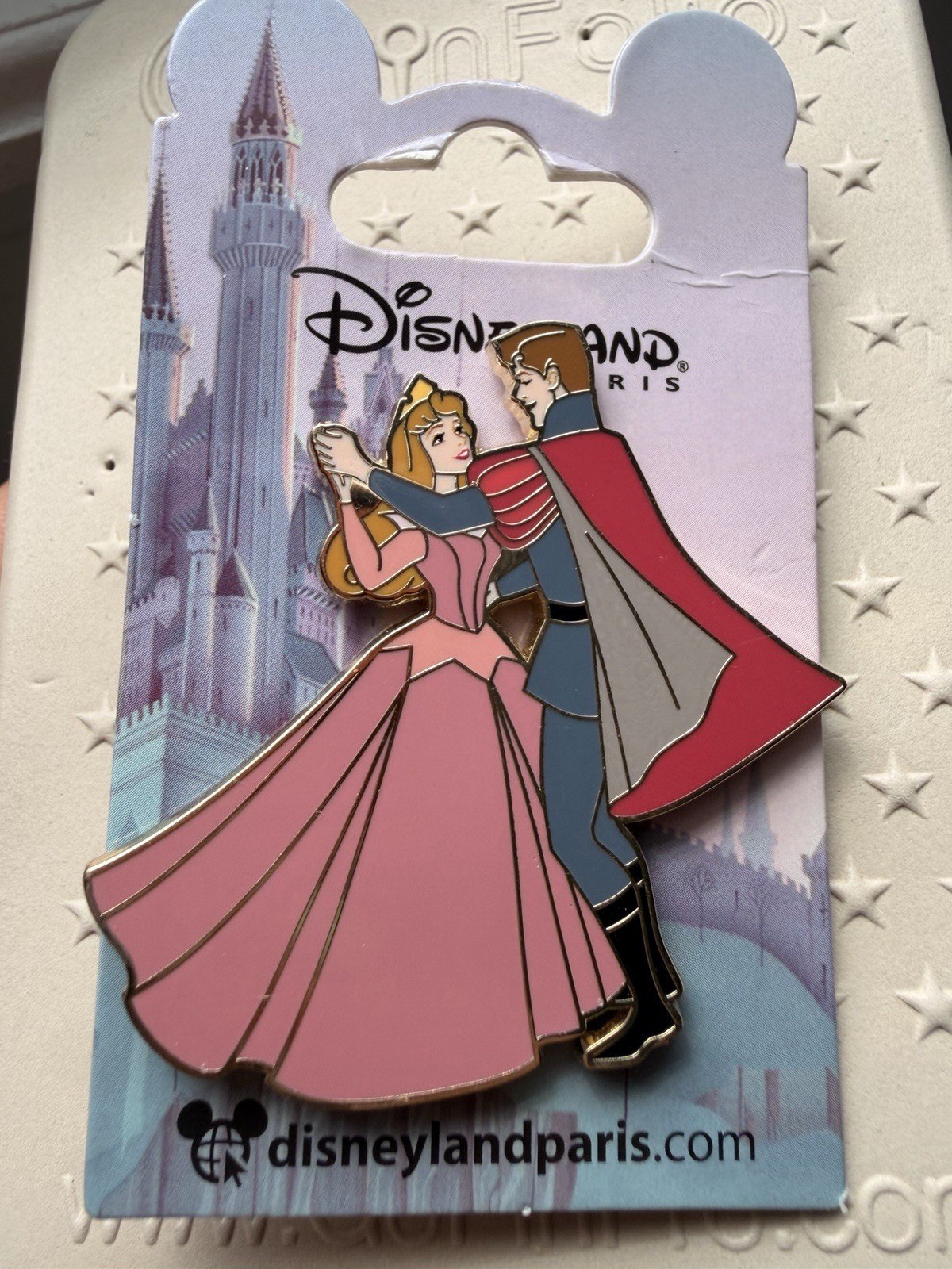 DLP Sleeping Beauty Aurora Prince Phillip Dancing DLRP Disney Paris Pin 2024