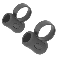 2 Pcs Drumstick Control Clip Auxiliary Drum Stick Grip ABS Silicone Finger