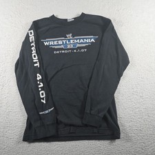 2007 WWE WRESTLEMANIA 23 Detroit, MI 4-1-17 Long Sleeve T-Shirt Size Small