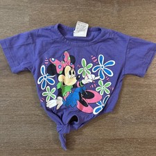 Minnie Mouse Walt Disney Single Stitch Crop Top shirt size 4 Child