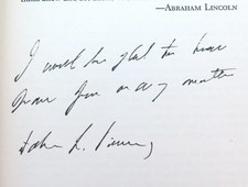 RARE John F Kennedy Handsigned 1960 1st Edition 