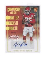 KeiVarae Russell 2016 Contenders Rookie Ticket Auto Chiefs
