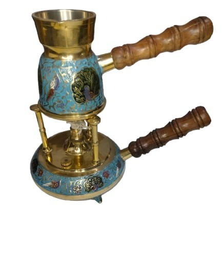 Cezve Handmade India Wooden Handle