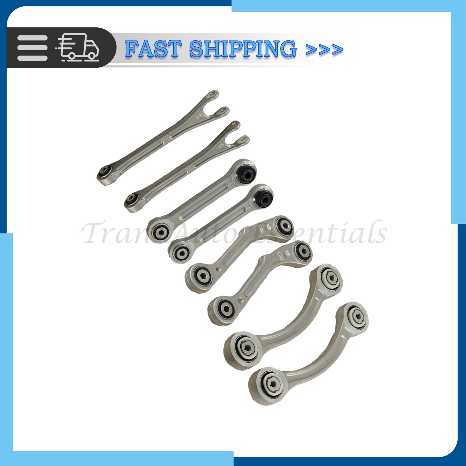 8PCS Rear Suspension Control Arm Set For Maserati Ghibli Quattroporte 14-16
