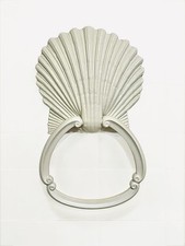 Vintage Homco Seashell Towel Ring Holder Ivory Plastic Nautical Bathroom Decor